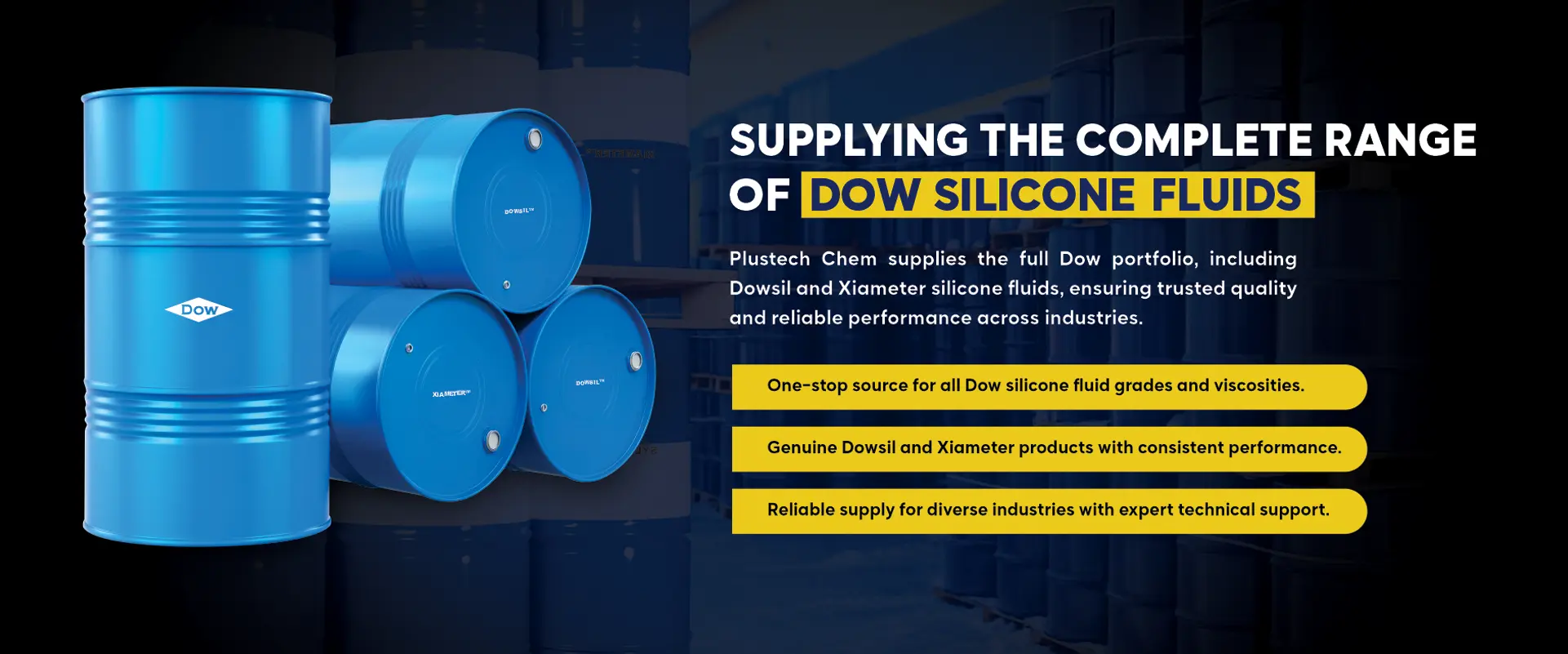 Supplying The Complete Range Of Dow Silicone Fluids Supplying The Complete Range Of Dow Silicone Fluids
